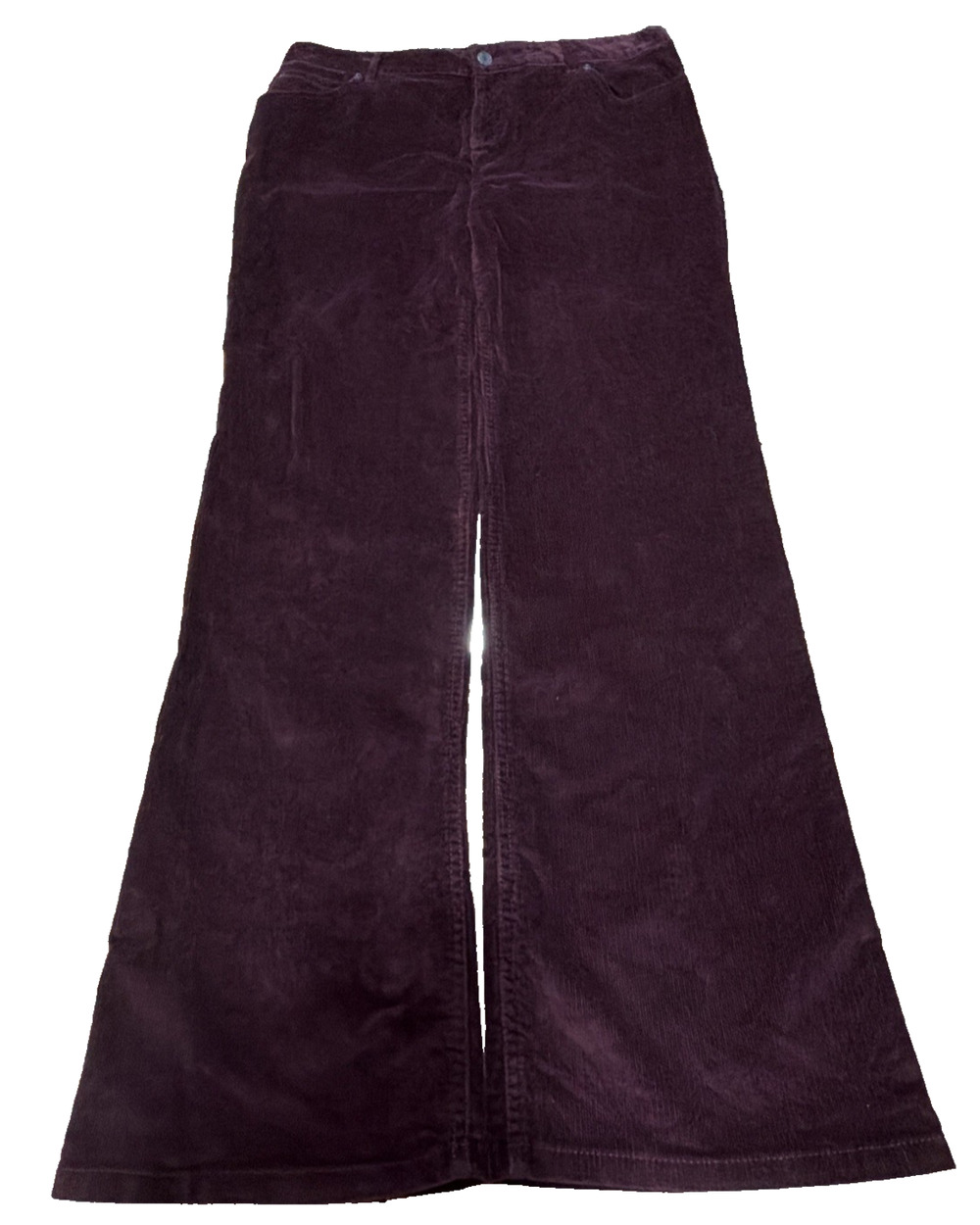 J.Jill Plum Burgundy Corduroy Bootcut Pants Size 10 Stretch